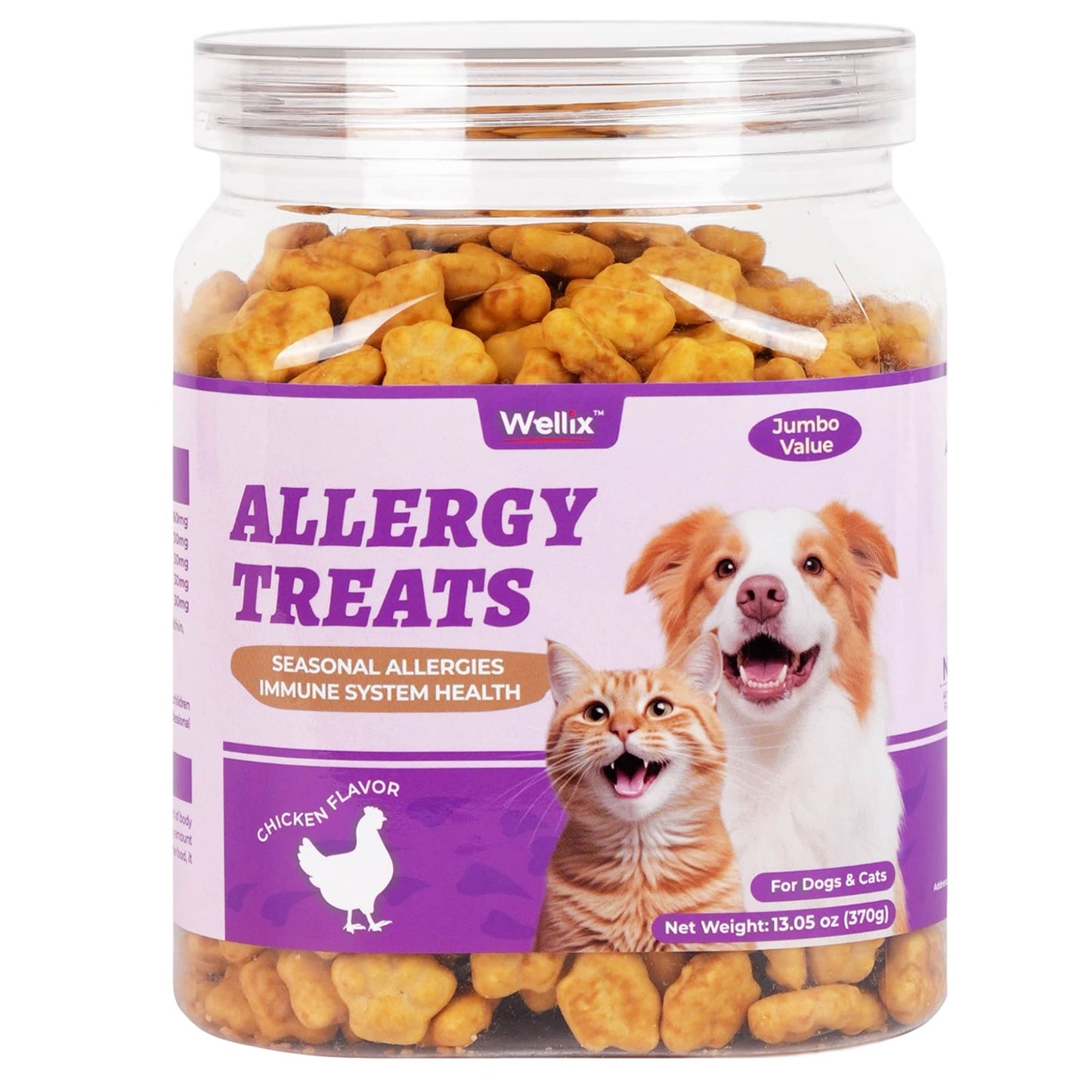 Wellix Calming Treats for Cats – 13.5oz Chicken-Flavored with Chamomile & Melatonin, Aids Relaxation & Anxiety Relief for Indoor Cats & Kittens