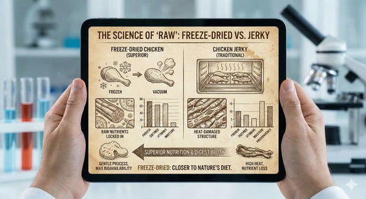 The Science of "Raw" (Why Freeze-Dried Chicken is Superior to Jerky)