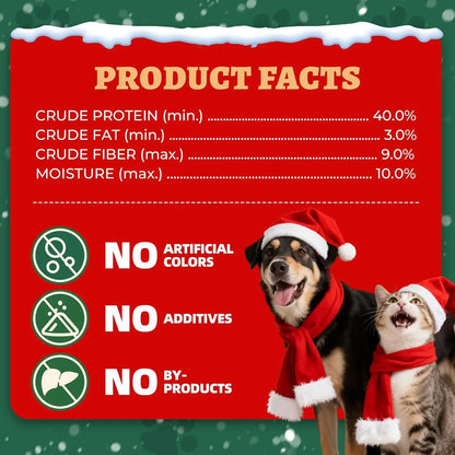 Wellix Dog & Cat Food Topper Christmas Cat Food Topper Powder  Antarctic Krill Treats Freeze Healthy Cat Treats