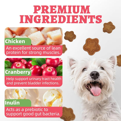 Just Try 15 OZ Dog Biscuits Cranberry Flavor Urinary Tract Health Dog Treats