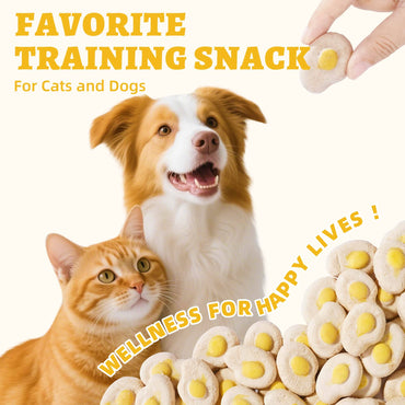 Wellix SunnyBites Freeze Dried Chicken Treats for Dogs and Cats - Healthy Egg & Chicken Snacks for Training - Supports Immunity & Gut Health - 3.5oz